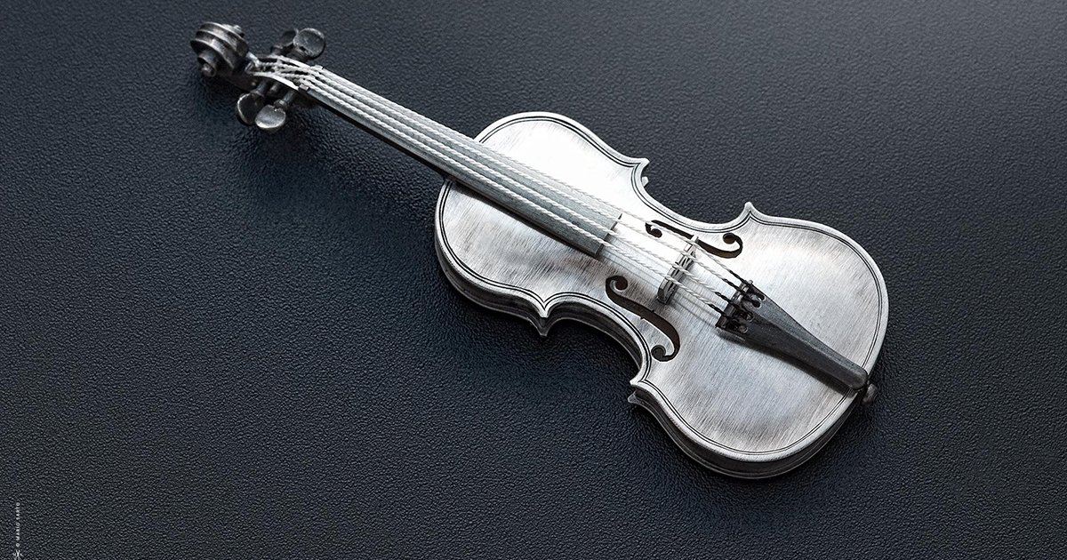 Violine Mute Sourdine Saiteninstrument für Violine Spieler Silber 