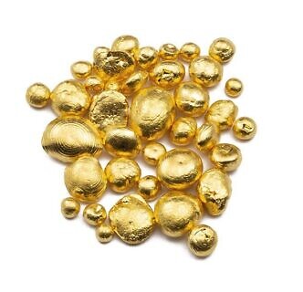 Gold 999,9 in Form von Granalien.