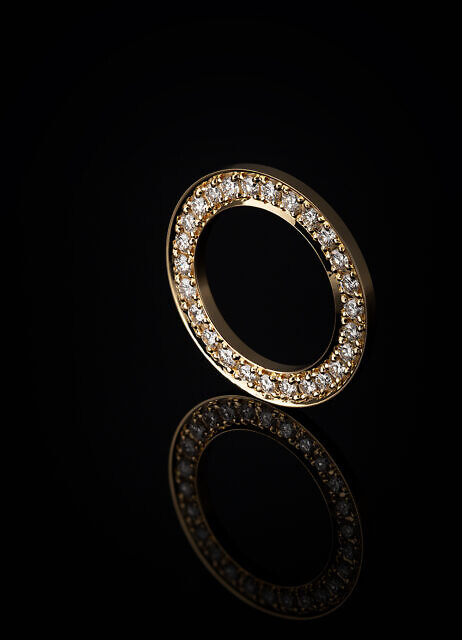 Edelsteinfassen - Lünette Gold 750 (Brillanten im Vollverschnitt, 4-Korn)
